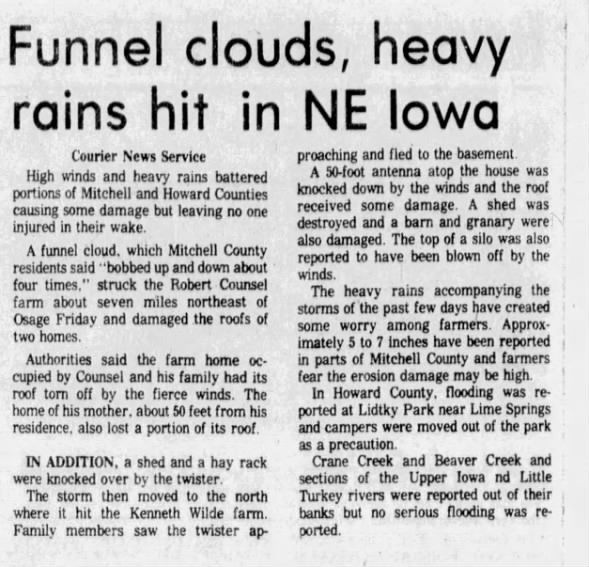 Clipping from The Courier